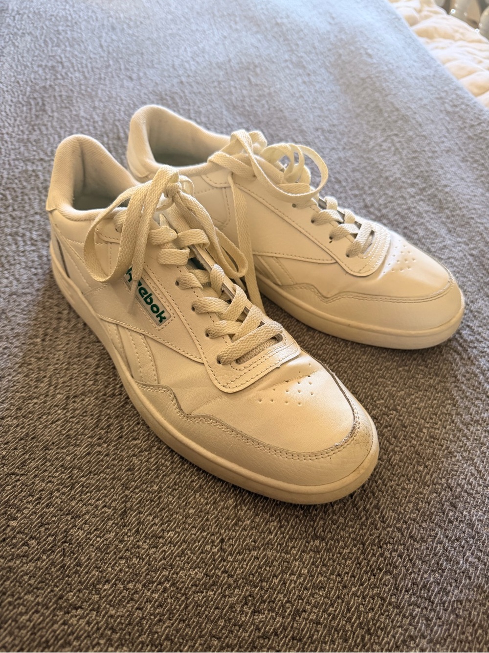 Reebok Women’s Off-White Leather Low-Top Sneakers